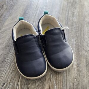 Ten Little Navy Blue Kids Slip-On Shoes Size 8 Box Included
